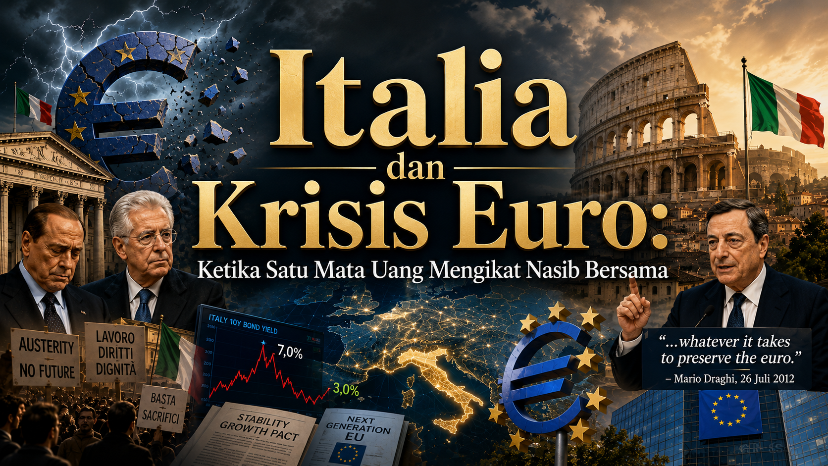 Italia dan Krisis Euro: Ketika Satu Mata Uang Mengikat Nasib Bersama