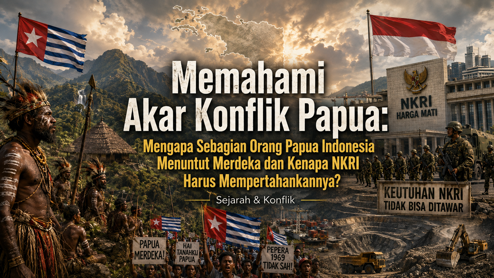 Memahami Akar Konflik Papua: Mengapa Sebagian Orang Papua Indonesia Menuntut Merdeka dan Kenapa NKRI Harus Mempertahankannya?